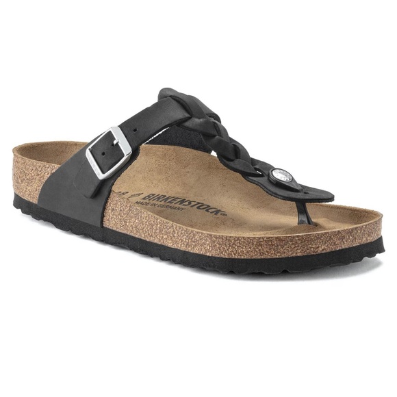 Birkenstock Shoes - Birkenstock Gizeh Braided Black Women's Sandals